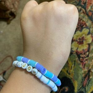 Clay bead bracelet bundle